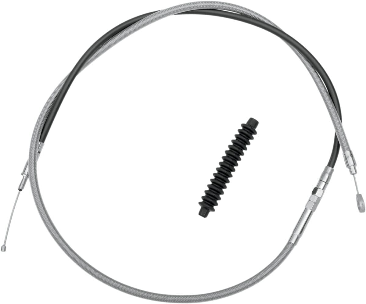 High-Efficiency Braided Stainless Steel Clutch Cable Silver