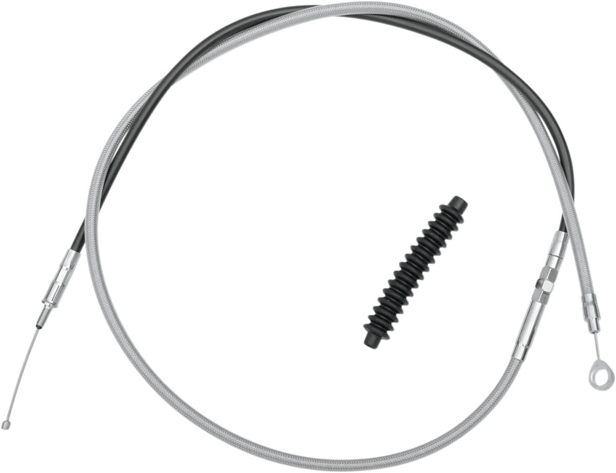 High-Efficiency Braided Stainless Steel Clutch Cable Silver