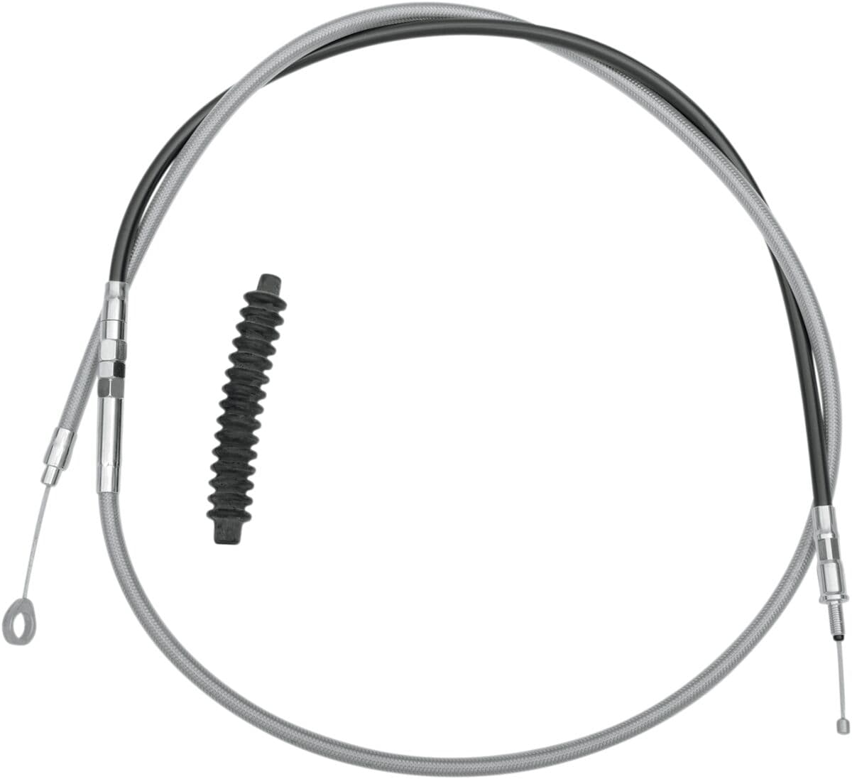 High-Efficiency Braided Stainless Steel Clutch Cable Silver