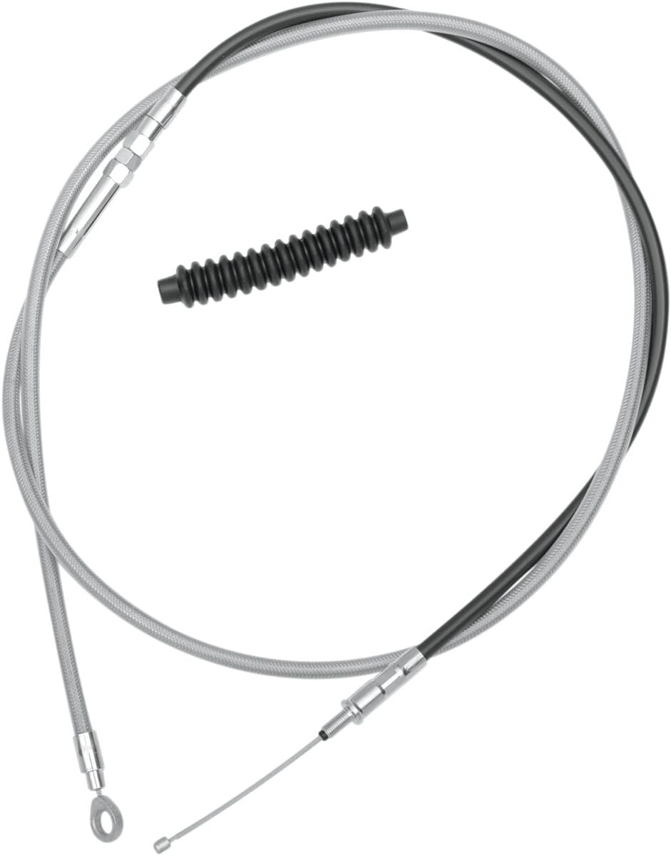 High-Efficiency Braided Stainless Steel Clutch Cable Silver