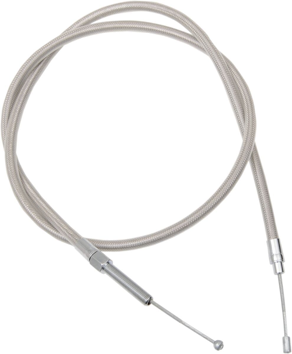 High-Efficiency Braided Stainless Steel Clutch Cable Silver