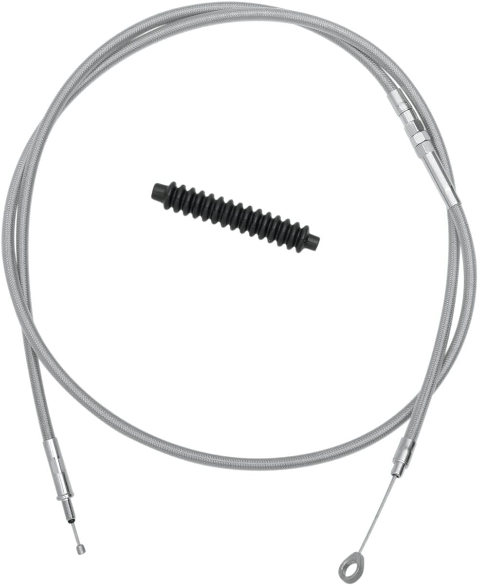 High-Efficiency Braided Stainless Steel Clutch Cable Silver