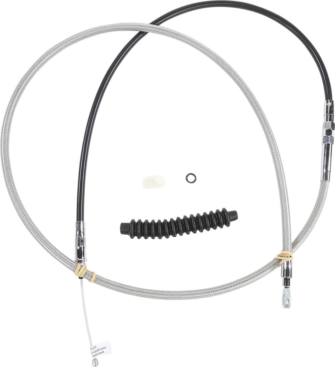 High-Efficiency Braided Stainless Steel Clutch Cable Silver