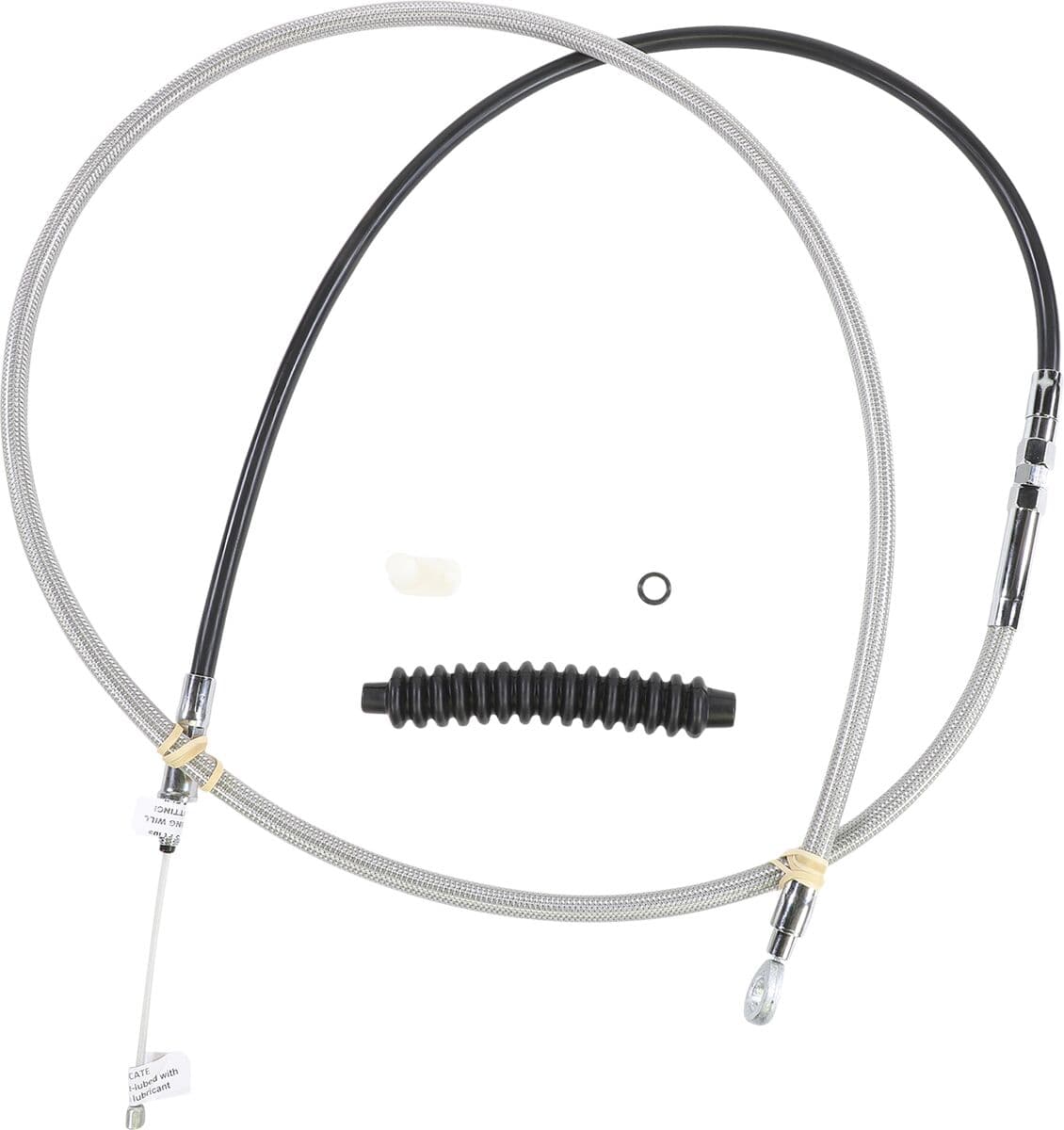 High-Efficiency Braided Stainless Steel Clutch Cable Silver