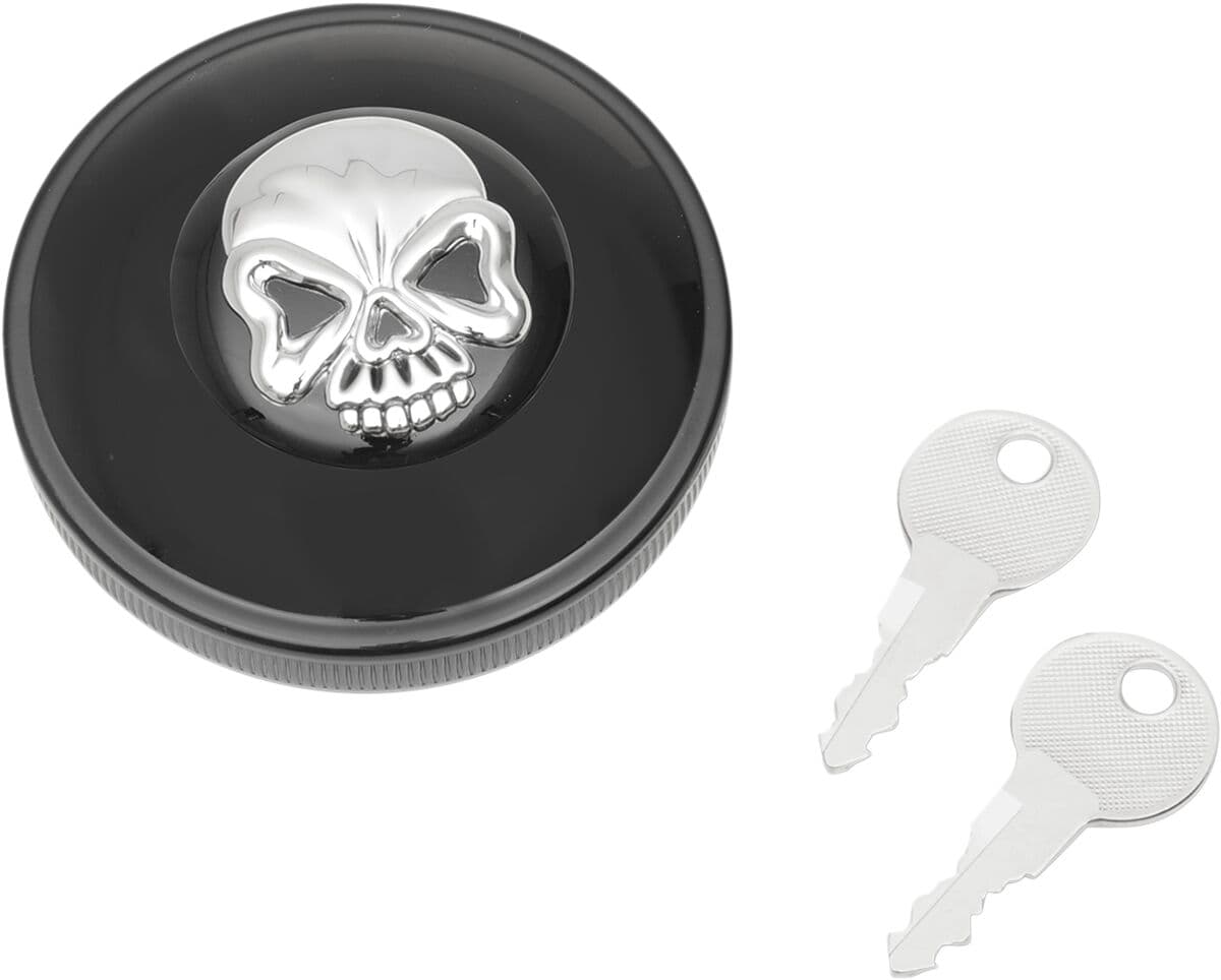 Screw-In Locking Skull Gas Cap