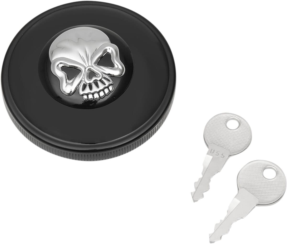 Screw-In Locking Skull Gas Cap