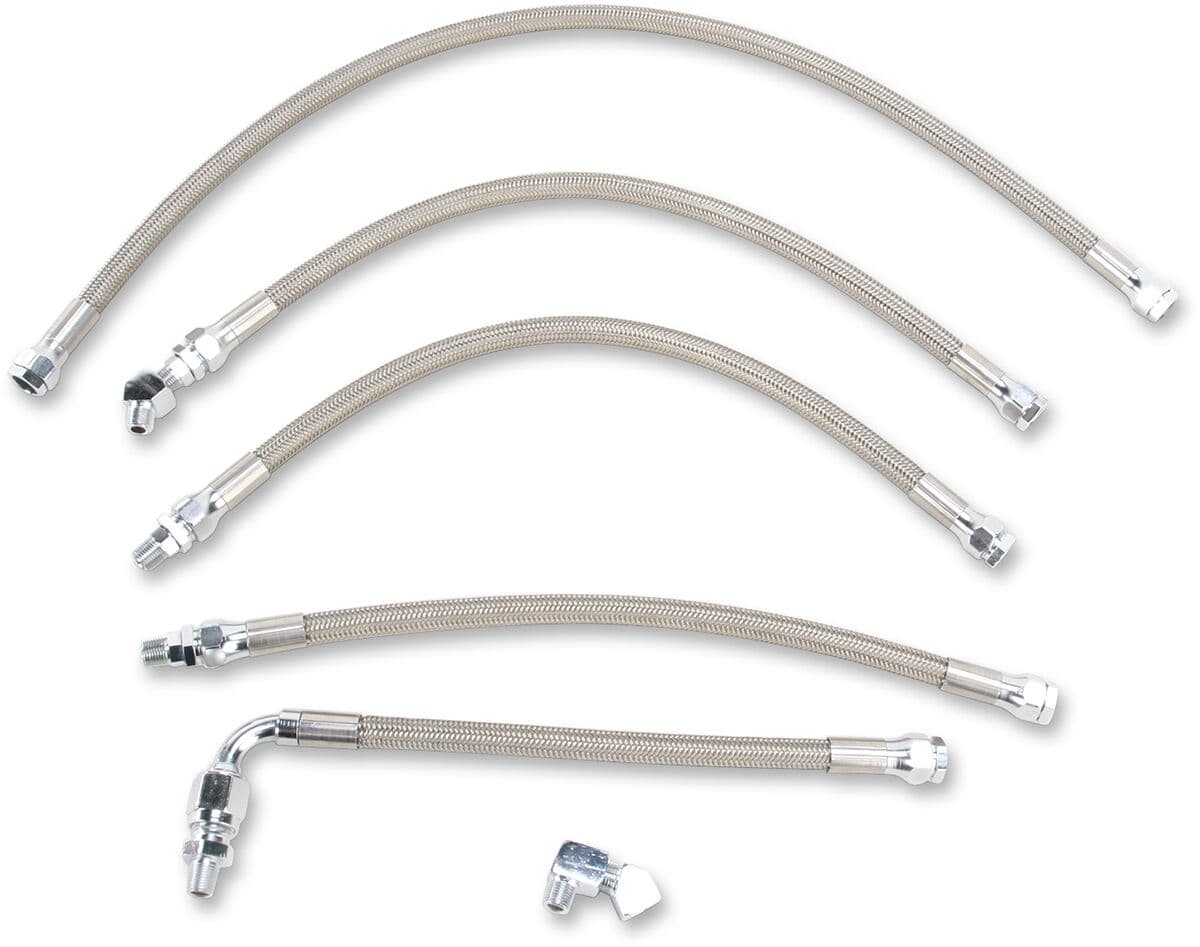 Stainless Steel Braided Oil Line Kit
