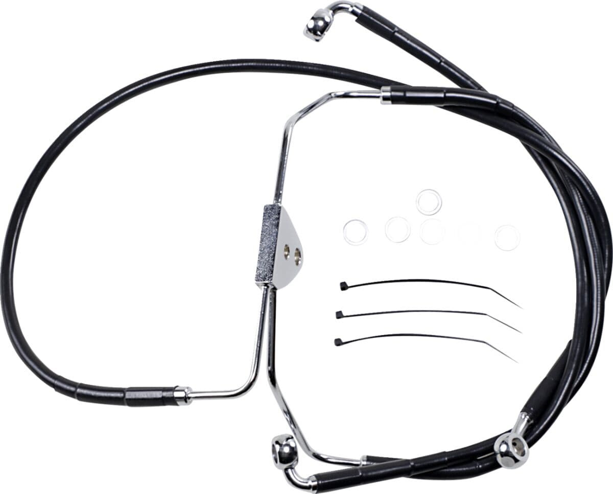 Extended Length Black Vinyl Brake Line Kit