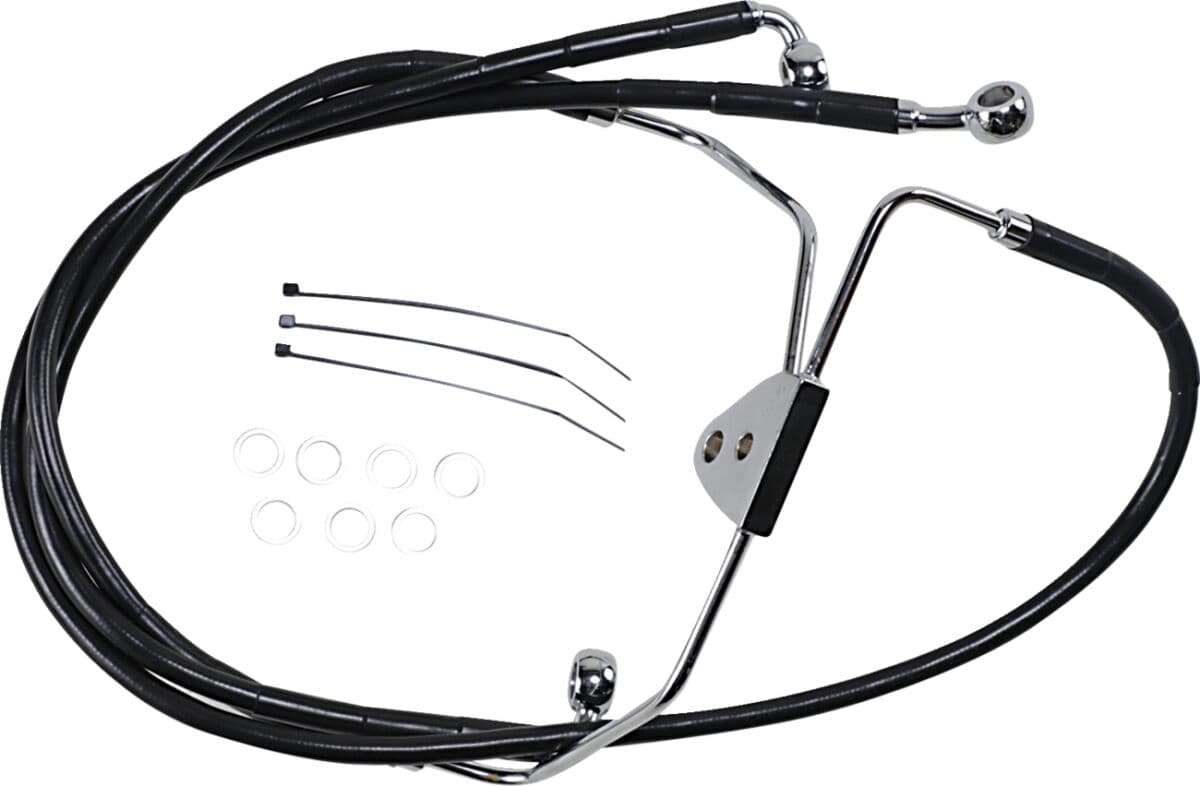 Extended Length Black Vinyl Brake Line Kit