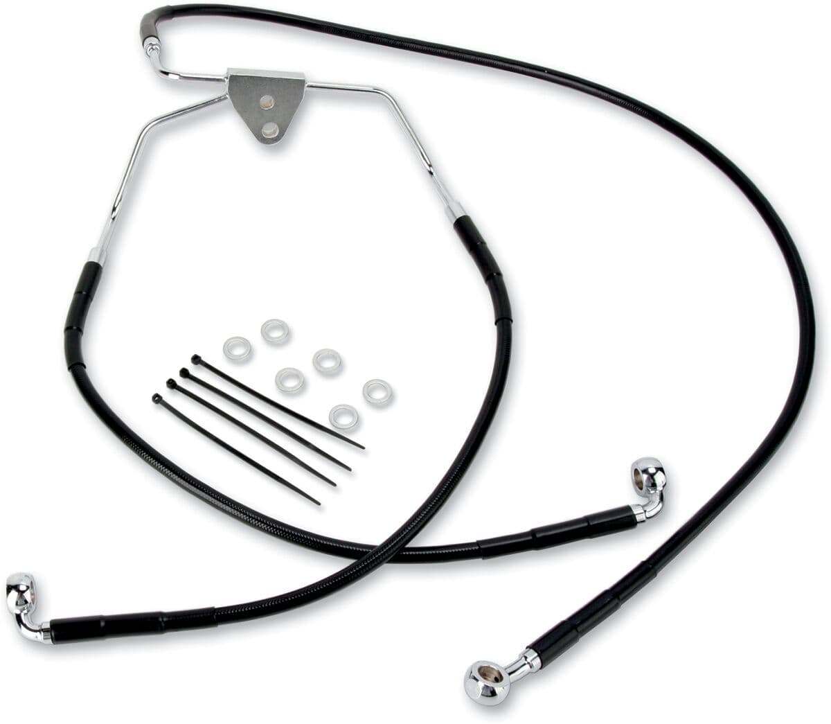 Extended Length Black Vinyl Brake Line Kit