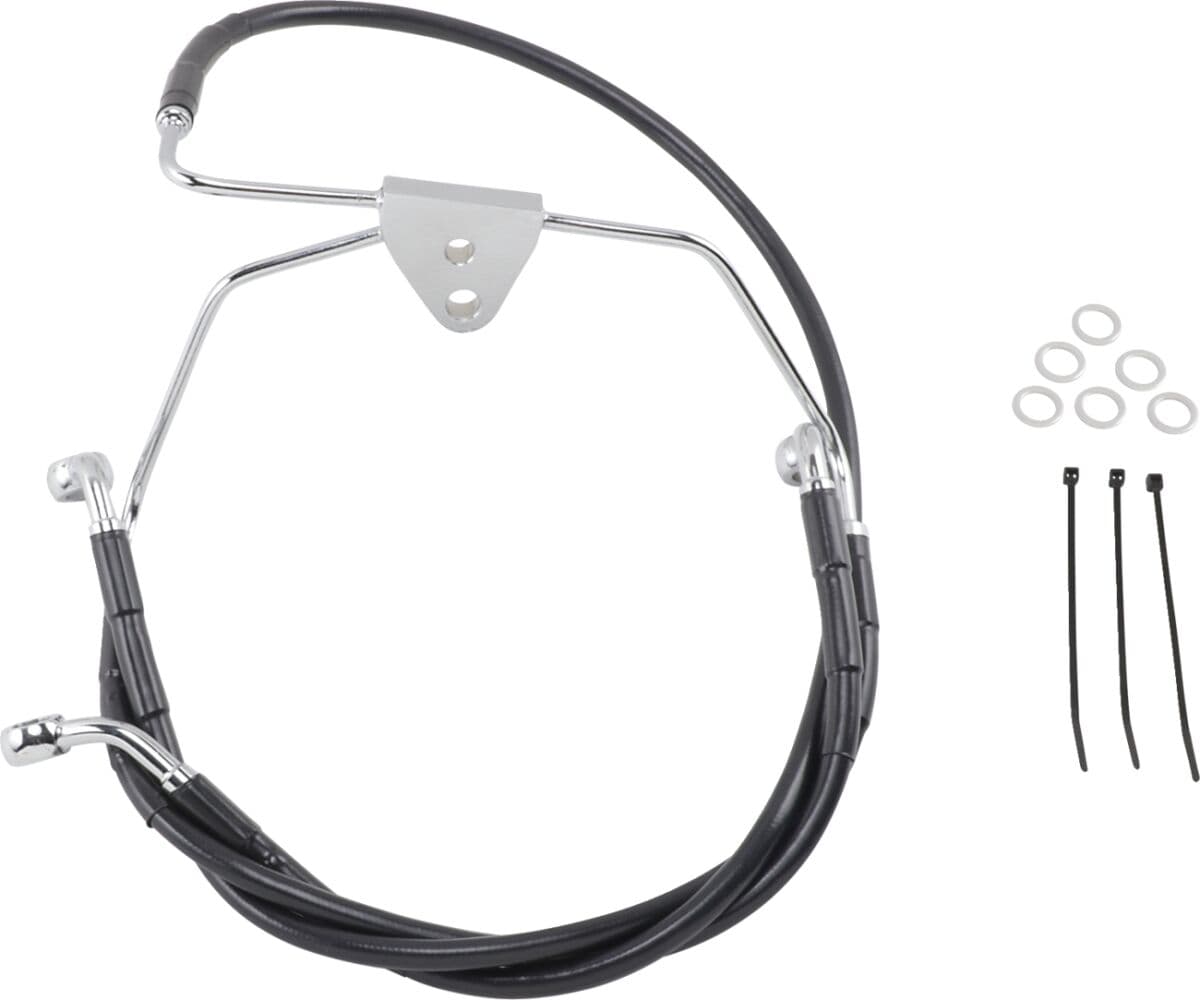 Extended Length Black Vinyl Brake Line Kit