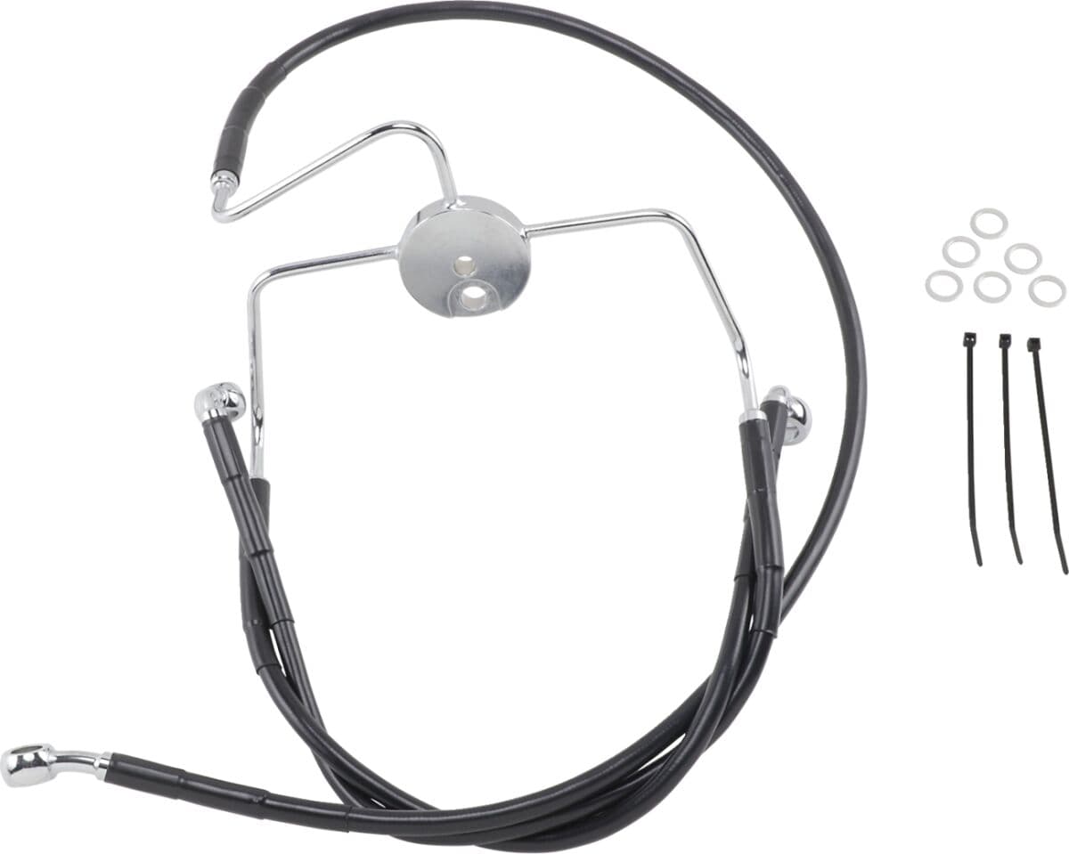 Extended Length Black Vinyl Brake Line Kit
