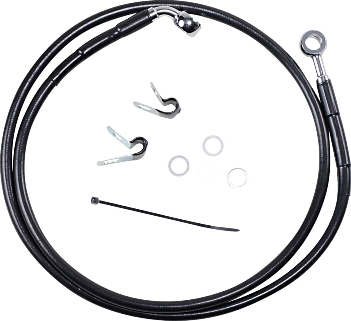 Extended Length Black Vinyl Brake Line Kit