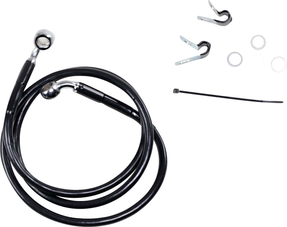 Extended Length Black Vinyl Brake Line Kit