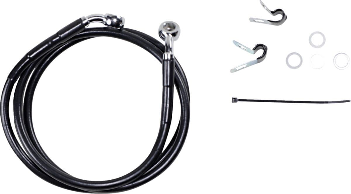 Extended Length Black Vinyl Brake Line Kit