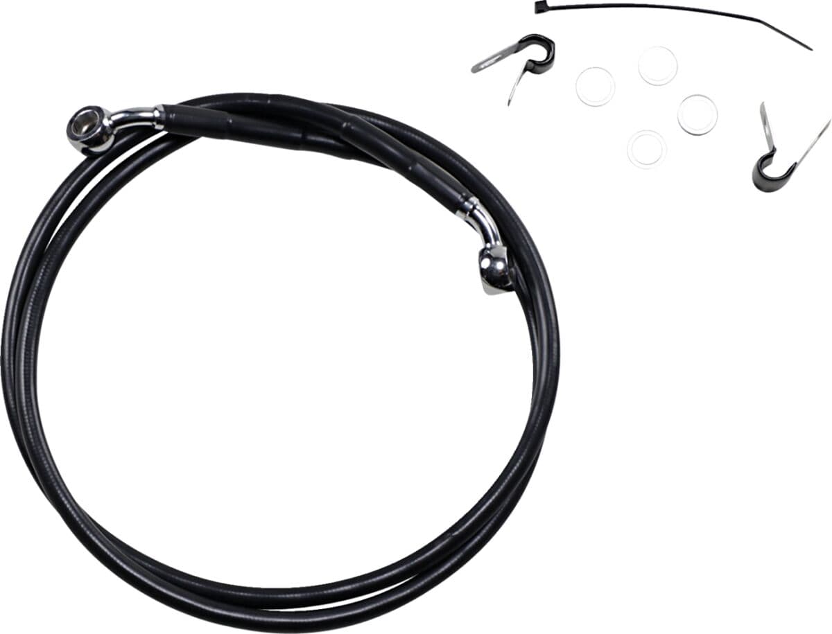 Extended Length Black Vinyl Brake Line Kit