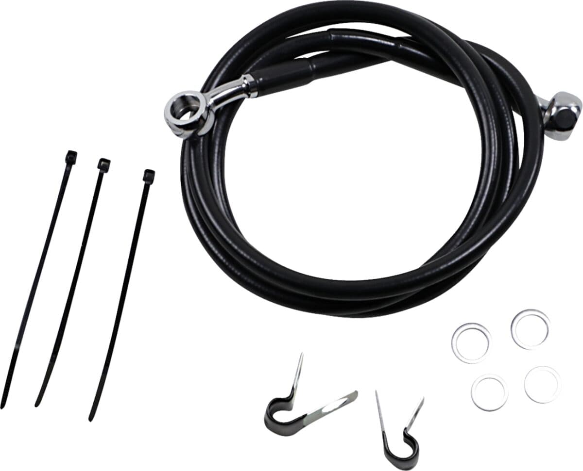 Extended Length Black Vinyl Brake Line Kit