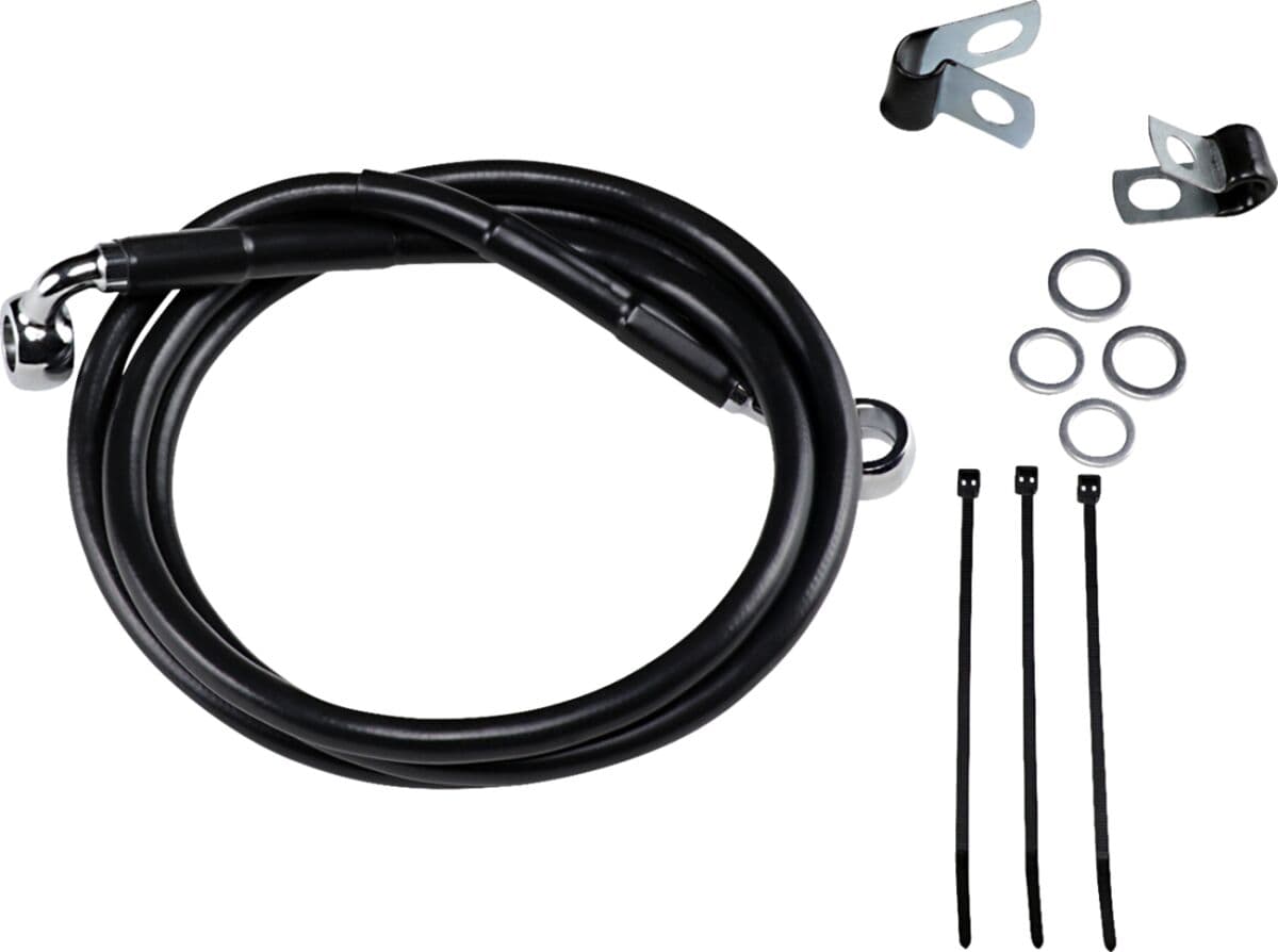 Extended Length Black Vinyl Brake Line Kit