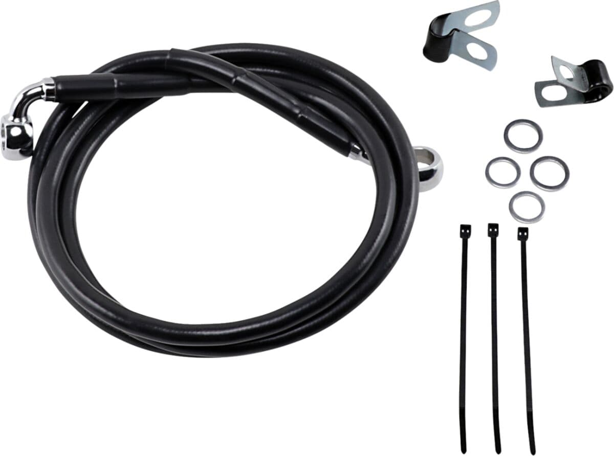 Extended Length Black Vinyl Brake Line Kit