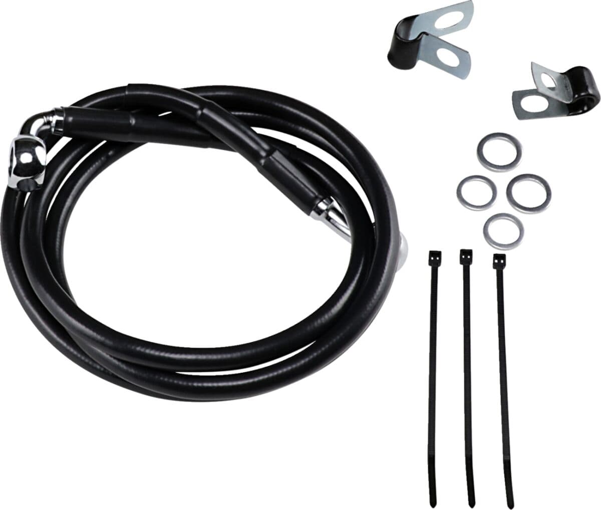 Extended Length Black Vinyl Brake Line Kit