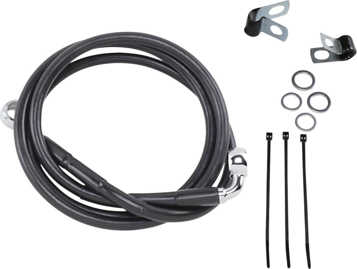 Extended Length Black Vinyl Brake Line Kit