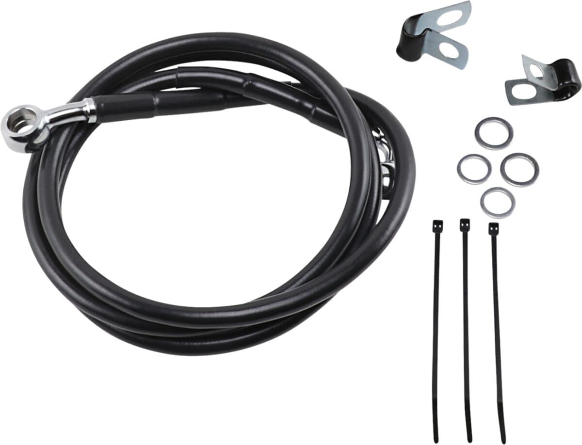 Extended Length Black Vinyl Brake Line Kit
