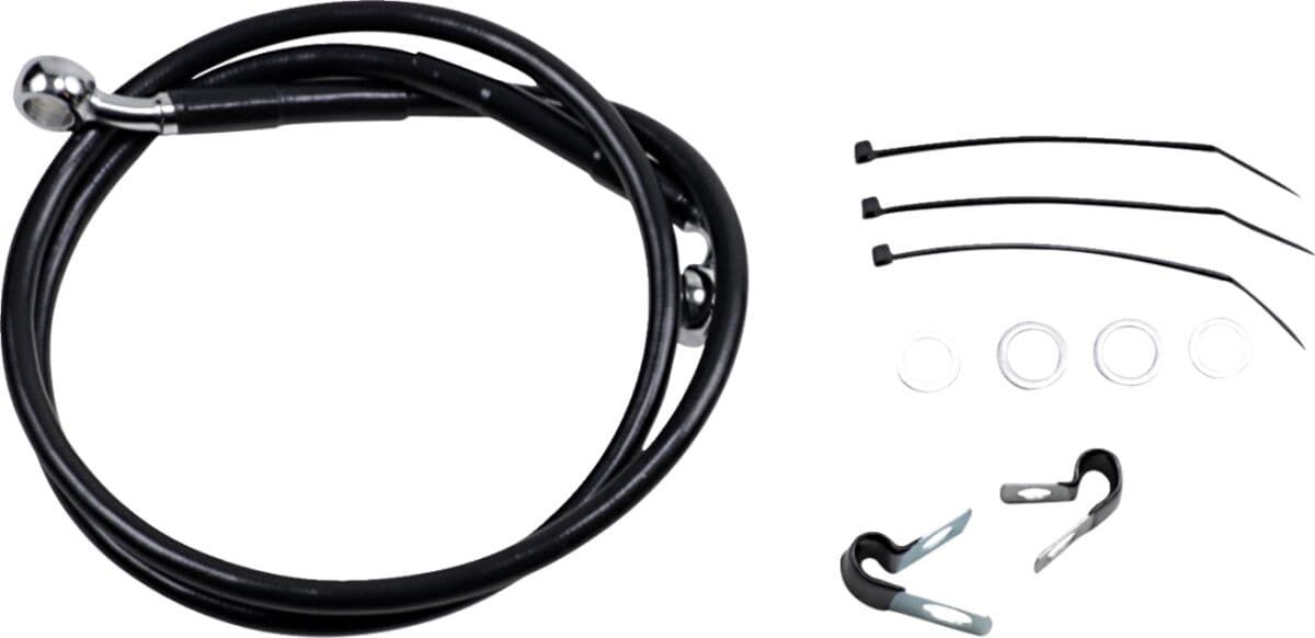 Extended Length Black Vinyl Brake Line Kit