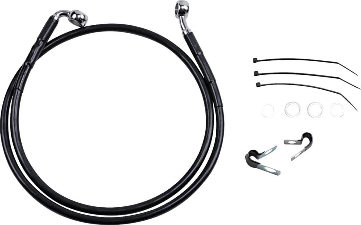Extended Length Black Vinyl Brake Line Kit