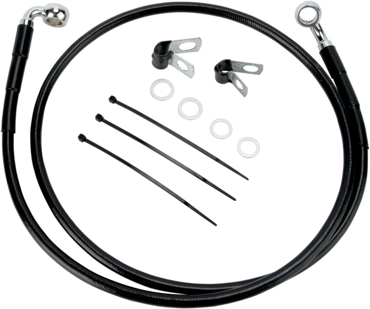 Extended Length Black Vinyl Brake Line Kit