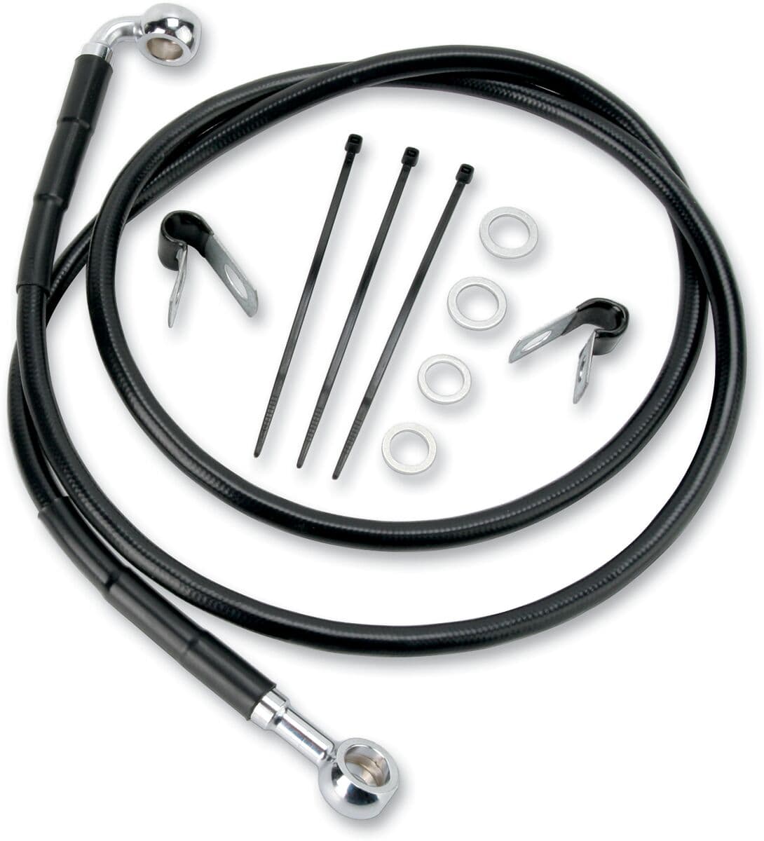 Extended Length Black Vinyl Brake Line Kit