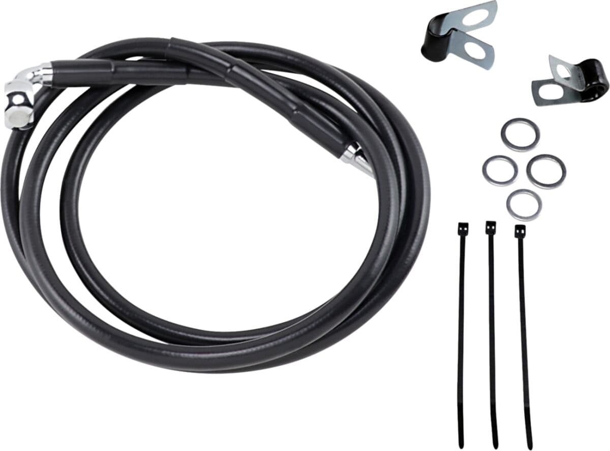 Extended Length Black Vinyl Brake Line Kit