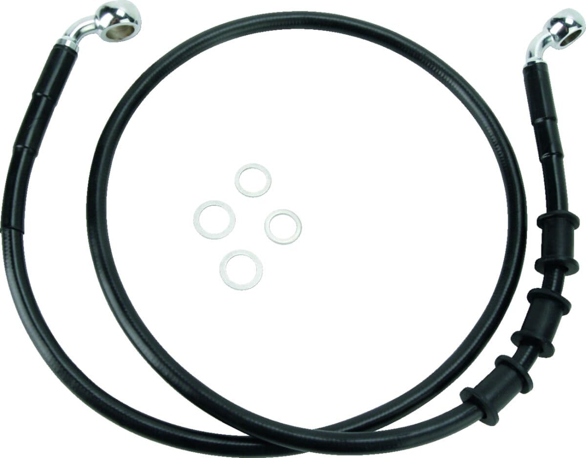 Extended Length Black Vinyl Brake Line Kit