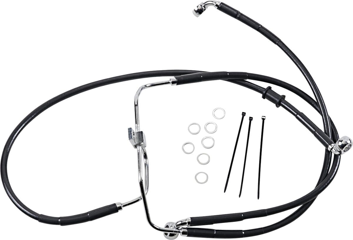 Extended Length Black Vinyl Brake Line Kit