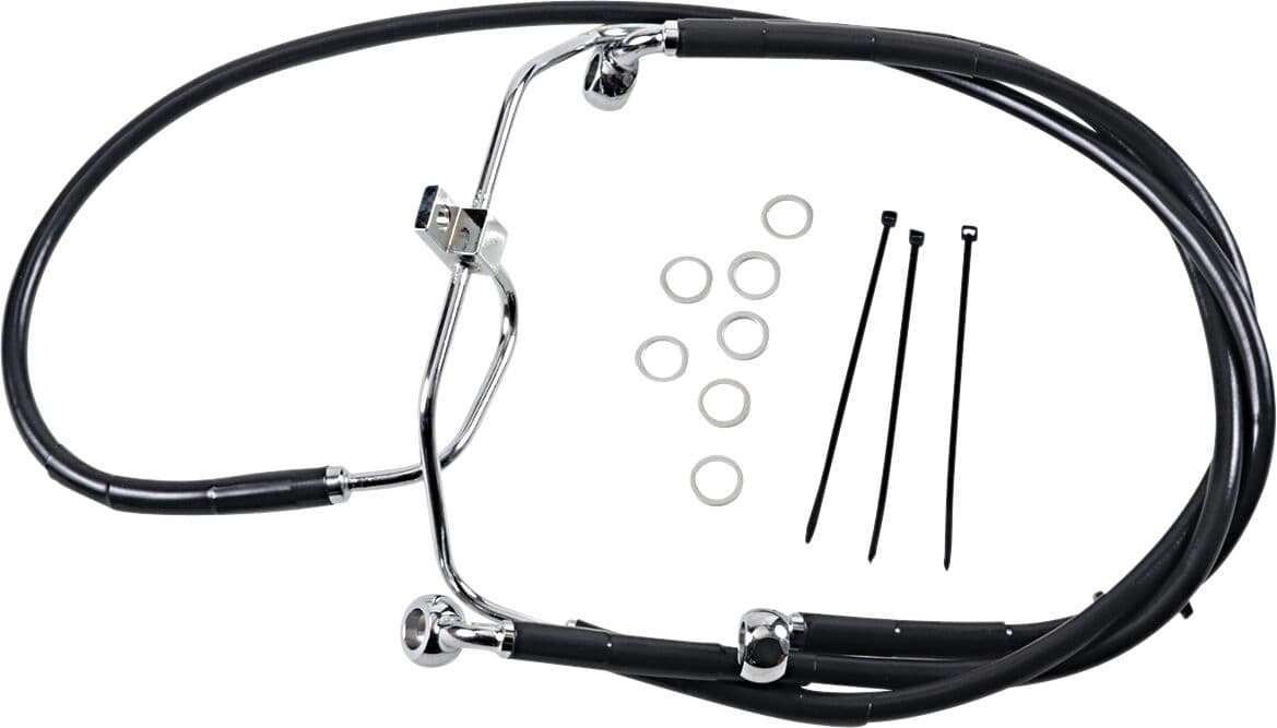 Extended Length Black Vinyl Brake Line Kit