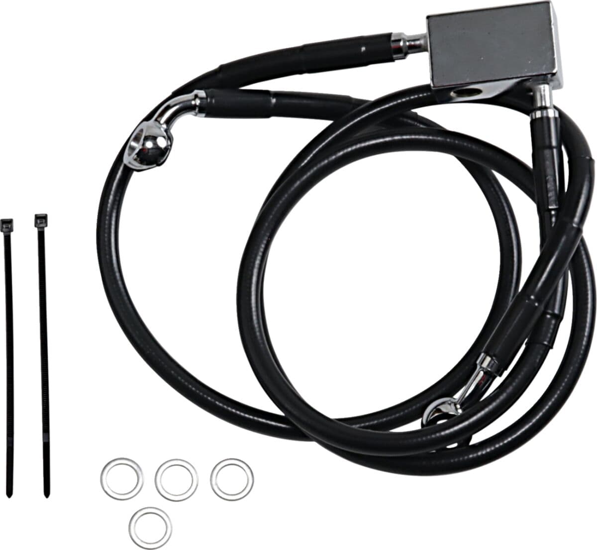 Extended Length Black Vinyl Brake Line Kit