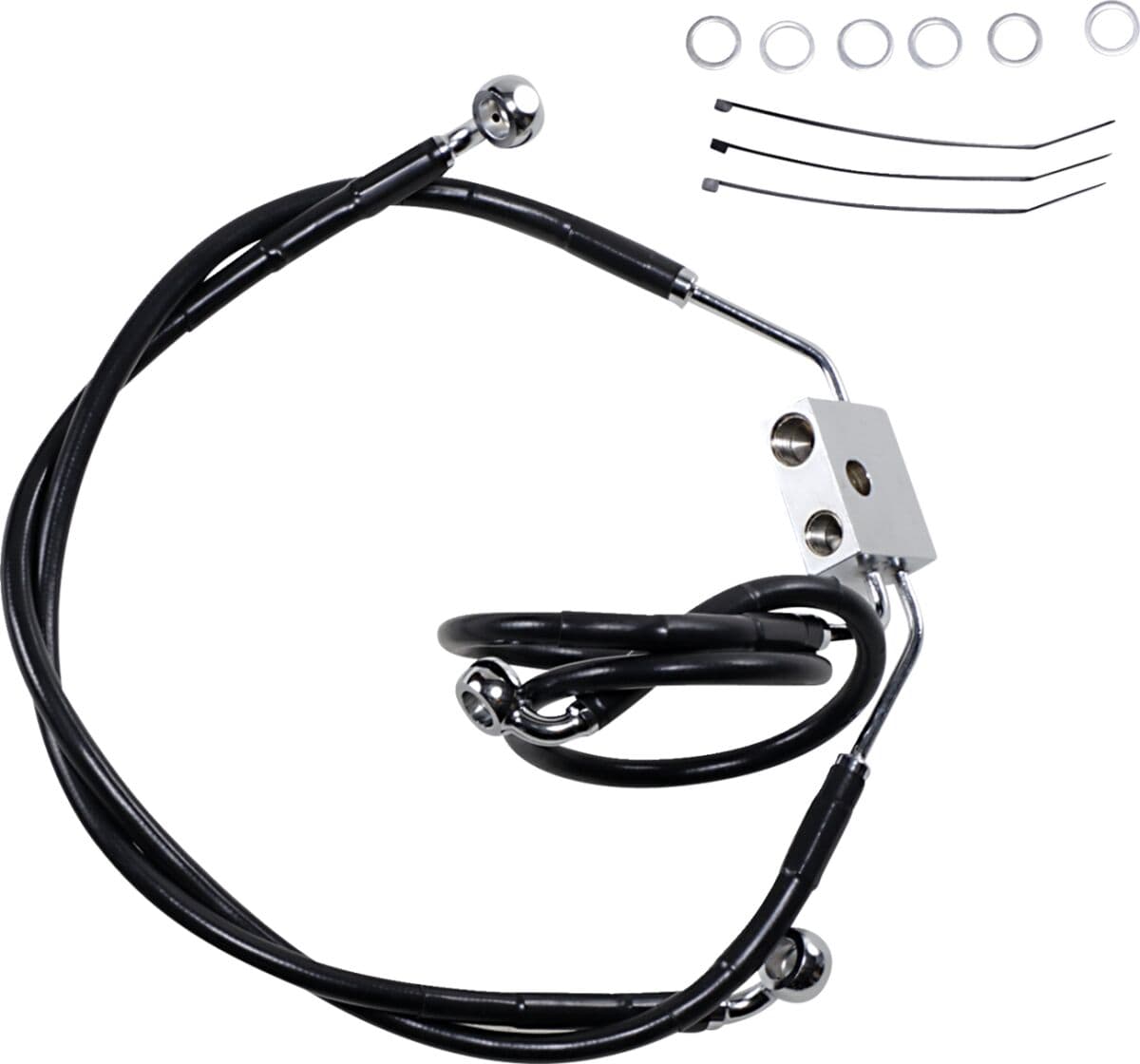 Extended Length Black Vinyl Brake Line Kit