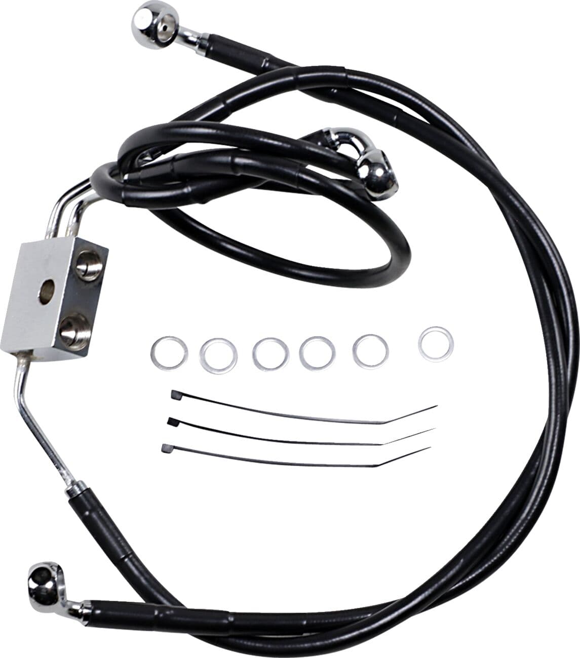 Extended Length Black Vinyl Brake Line Kit