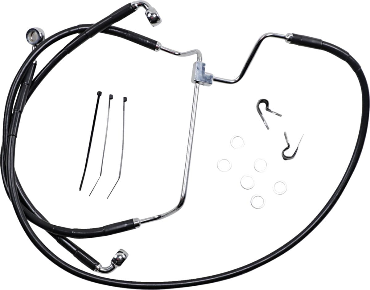 Extended Length Black Vinyl Brake Line Kit