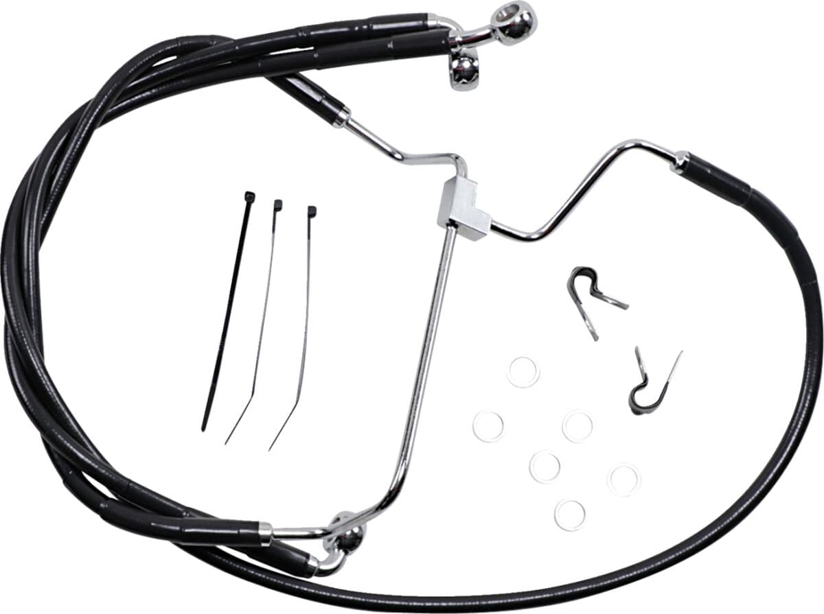 Extended Length Black Vinyl Brake Line Kit