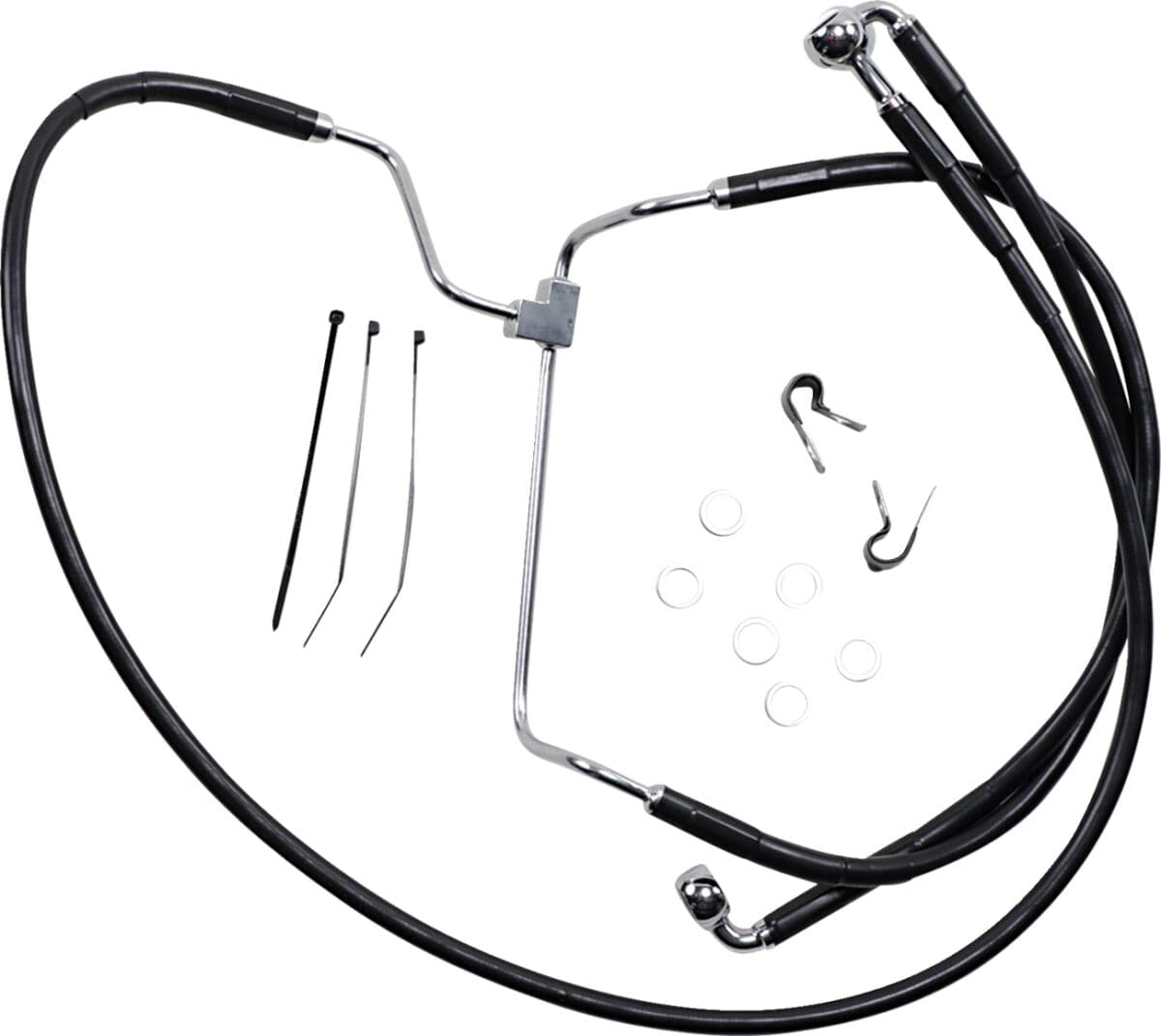 Extended Length Black Vinyl Brake Line Kit