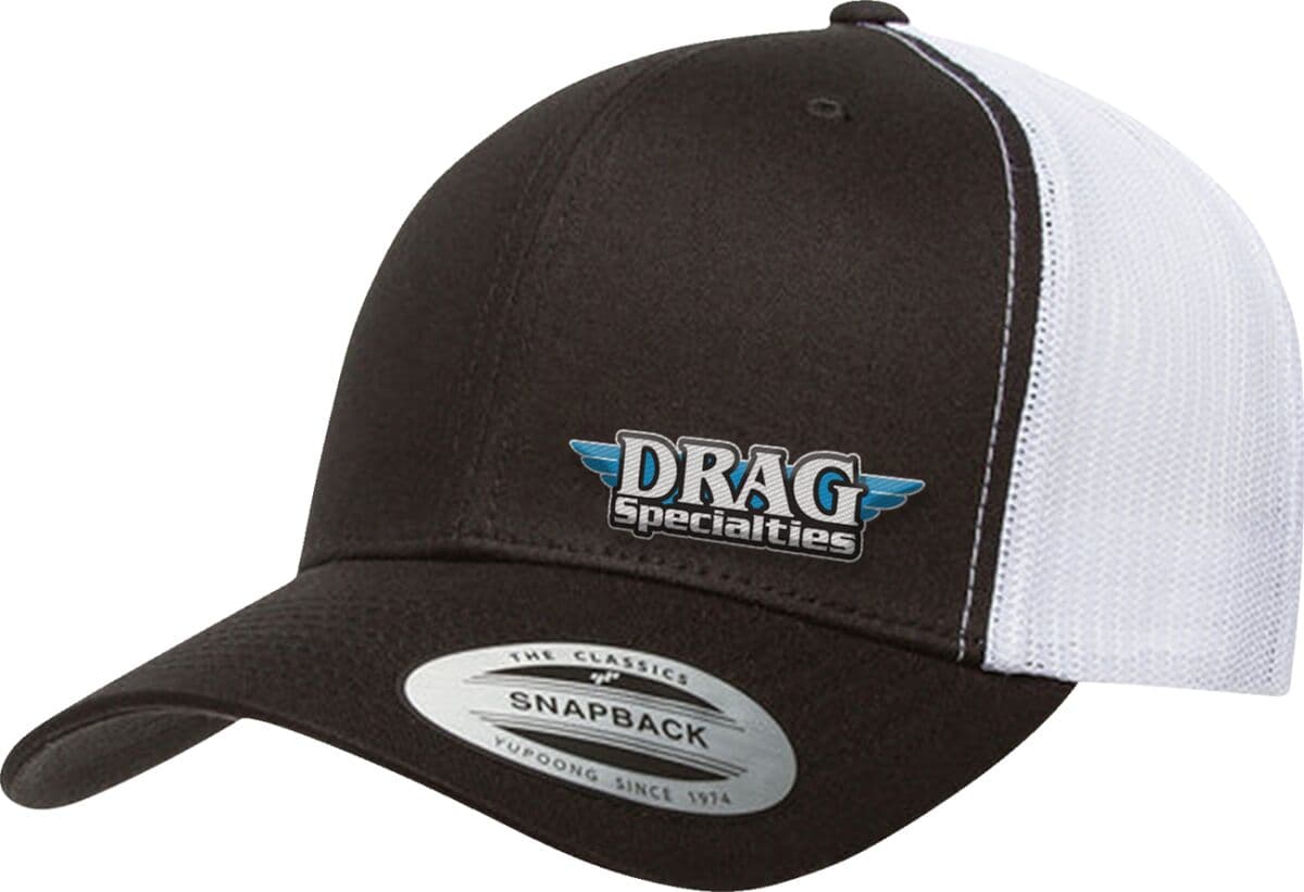Drag Specialties Mesh Snapback Hat Black| White