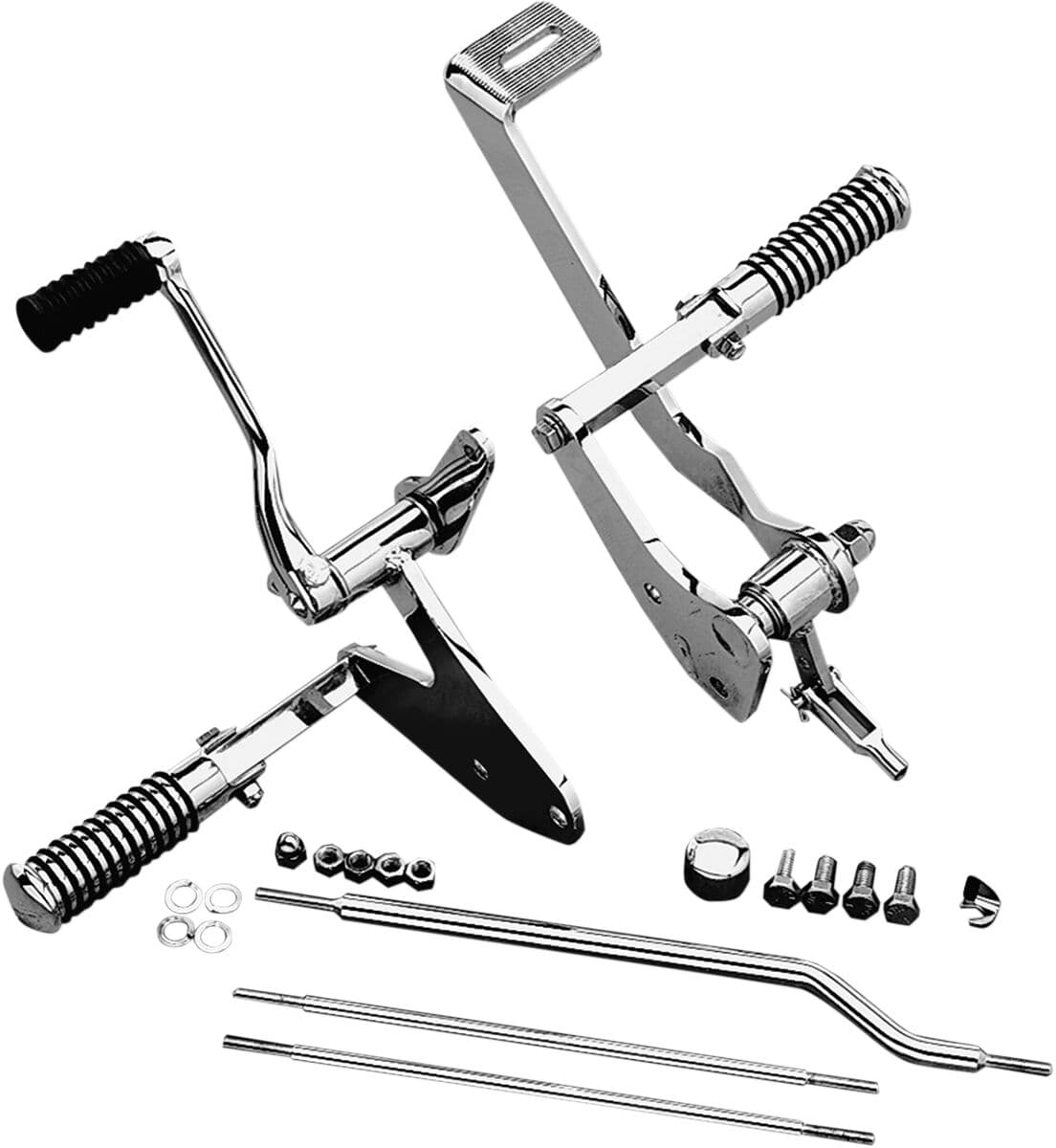 Forward Control Kit With Pegs Silver