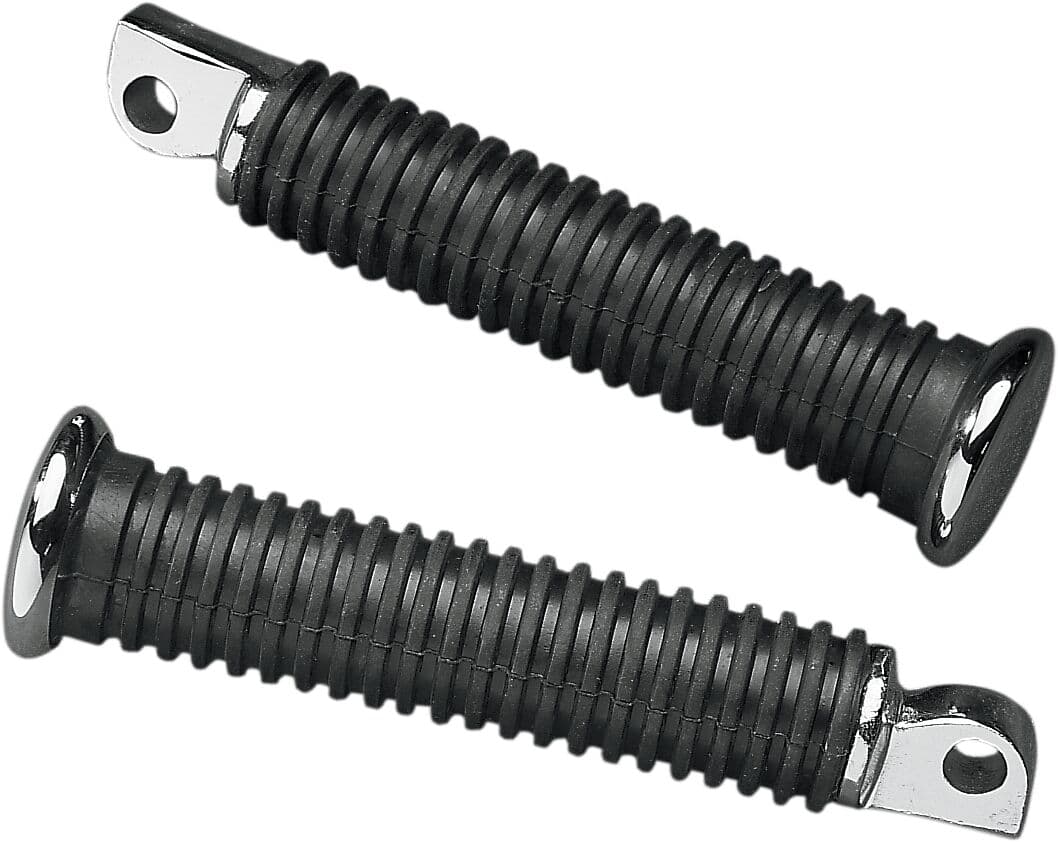 Rubber Vibration-Absorbing Passenger Foot Pegs Black