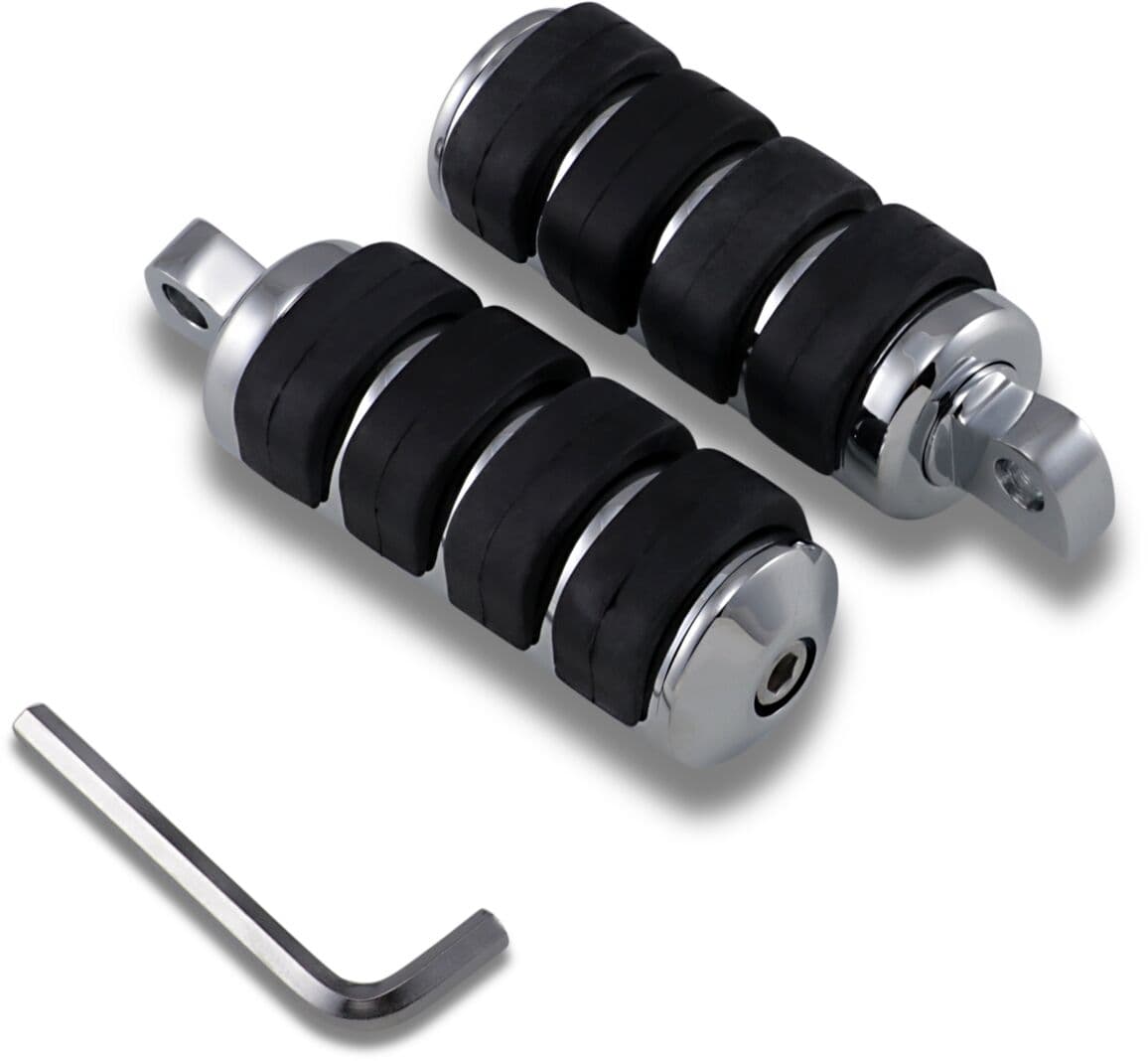 Soft-Ride Foot Pegs Silver