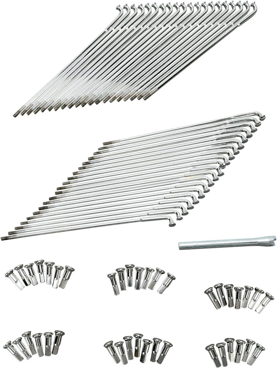 Chrome and Stainless Steel Spoke Set