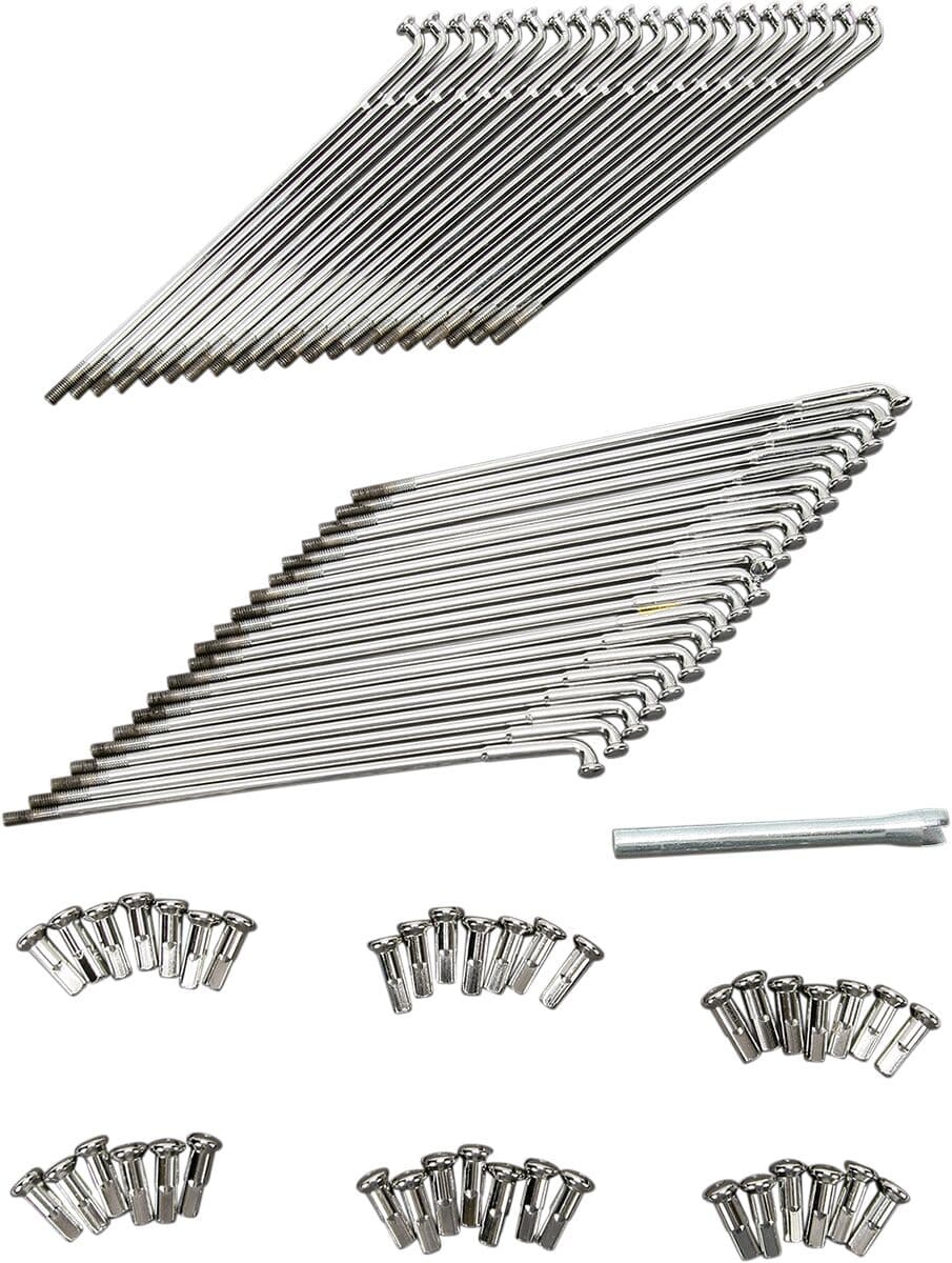 Chrome and Stainless Steel Spoke Set