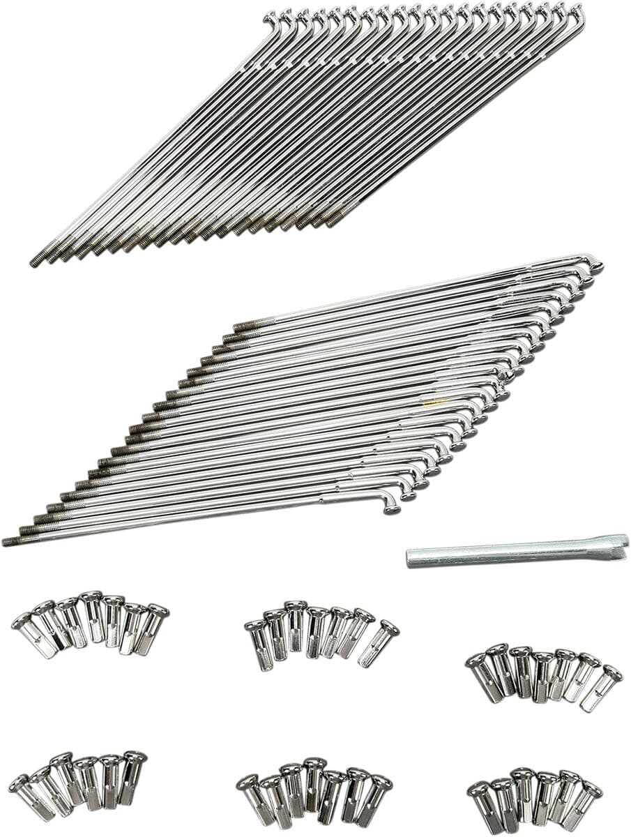 Chrome and Stainless Steel Spoke Set