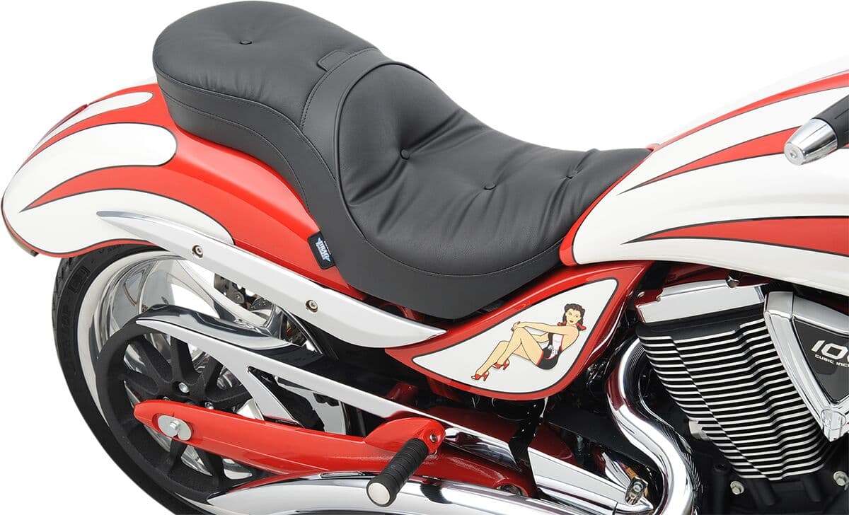 Ez Glide II™ Backrest Compatible Low-Profile Leather Touring Seat