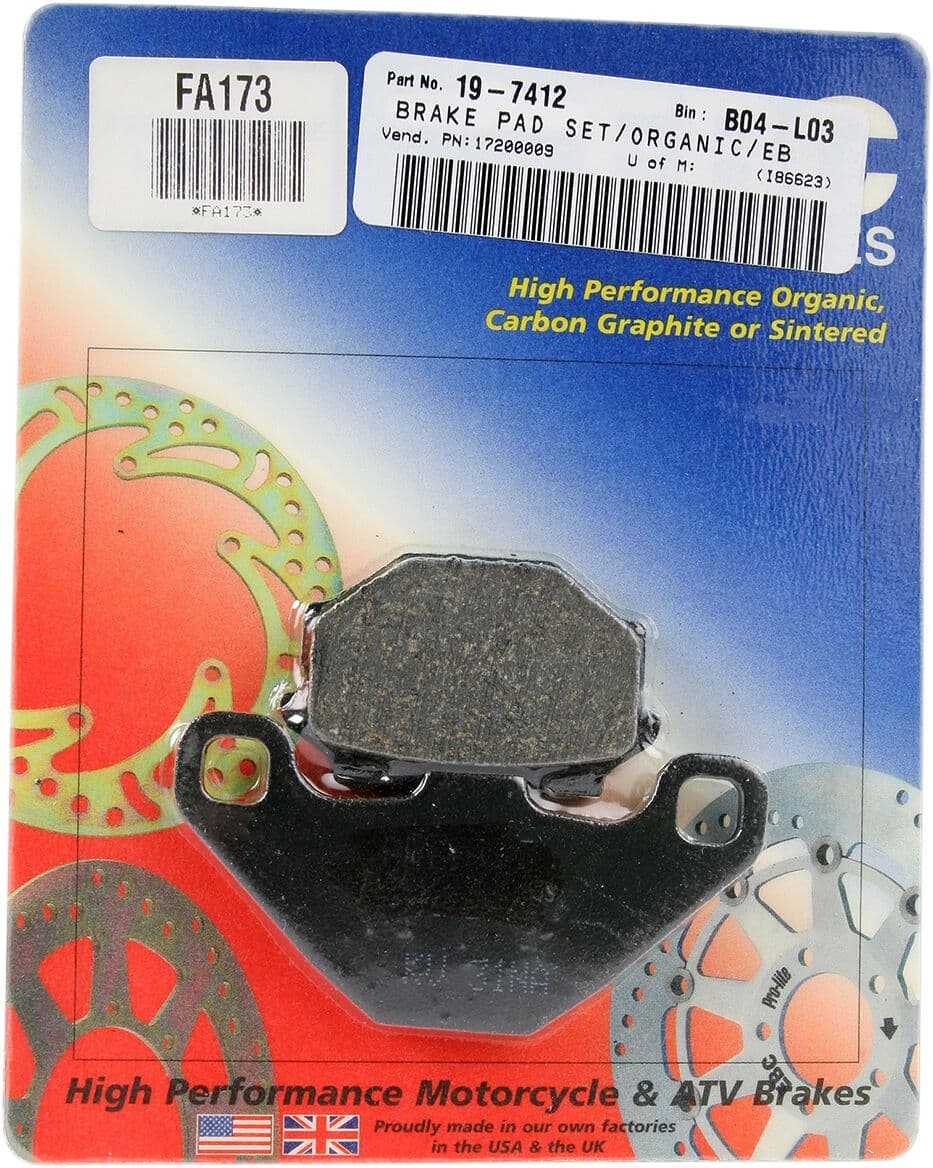 Organic Base "FA" Brake Pads
