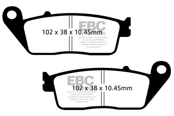 SFA Series Organic Scooter Brake Pads